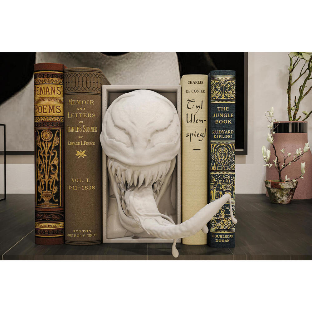 Venom Book Nook - 3D Printed Symbiote Bookshelf Insert